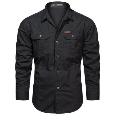 Full sleeves double pocket panel Shirt
