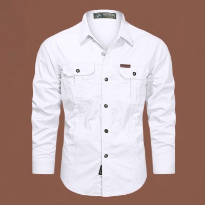 Full sleeves double pocket panel Shirt
