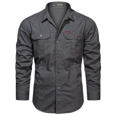 Full sleeves double pocket panel Shirt