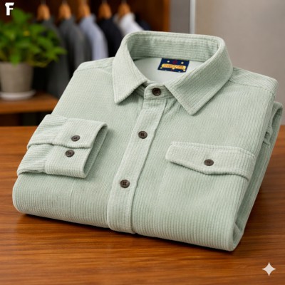 Mint Cord Full Sleeve Shirt