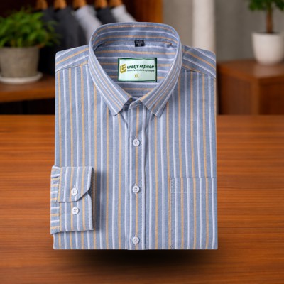Silver Gray  Stripe Shirt