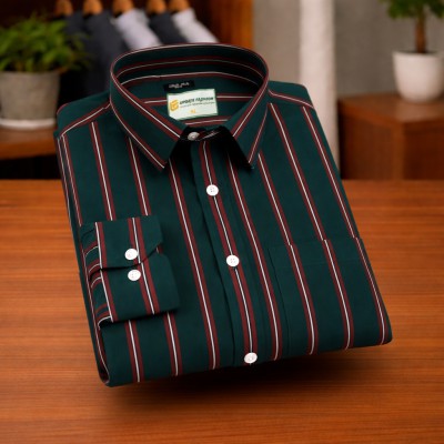 Deep Green Stripe Shirt
