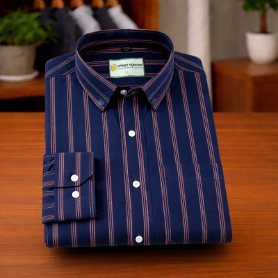 Navy Blue Stripe Shirt