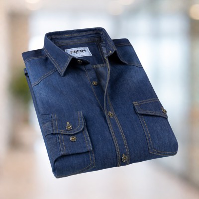 Mid Blue Denim Shirt