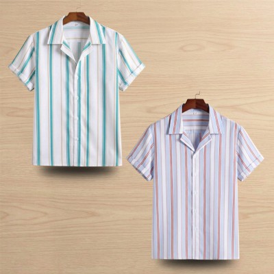 2 Pis Half Sleeve Linen Shirt