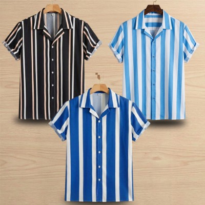 3 Pis Half Sleeve Linen Shirt