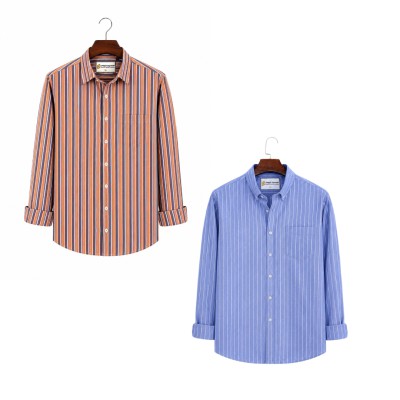 2 Pis Kaizar Cotton Stripe Shirt