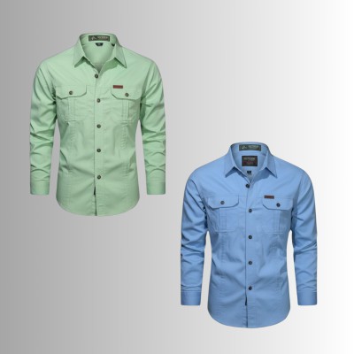 2 PIS DOUBLE POCKET PANEL SHIRT