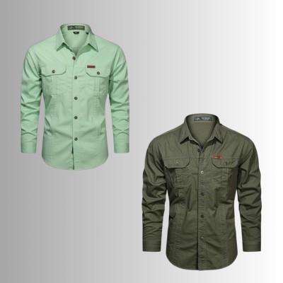 2 PIS DOUBLE POCKET PANEL SHIRT
