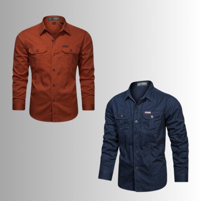 2 PIS DOUBLE POCKET PANEL SHIRT
