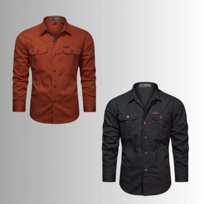 2 PIS DOUBLE POCKET PANEL SHIRT