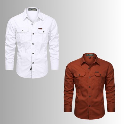 2 PIS DOUBLE POCKET PANEL SHIRT