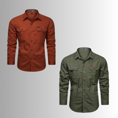 2 PIS DOUBLE POCKET PANEL SHIRT