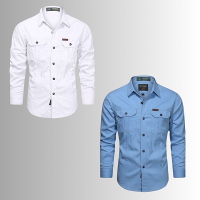 2 PIS DOUBLE POCKET PANEL SHIRT