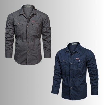 2 PIS DOUBLE POCKET PANEL SHIRT