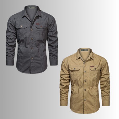 2 PIS DOUBLE POCKET PANEL SHIRT