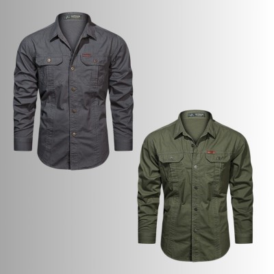 2 PIS DOUBLE POCKET PANEL SHIRT
