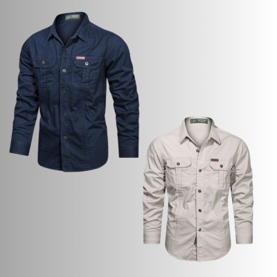 2 PIS DOUBLE POCKET PANEL SHIRT