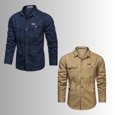 2 PIS DOUBLE POCKET PANEL SHIRT