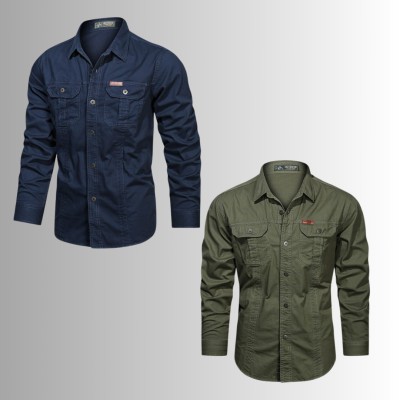 2 PIS DOUBLE POCKET PANEL SHIRT