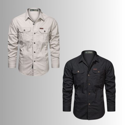 2 PIS DOUBLE POCKET PANEL SHIRT