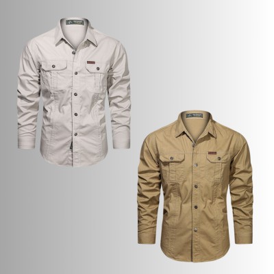2 PIS DOUBLE POCKET PANEL SHIRT