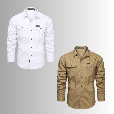 2 PIS DOUBLE POCKET PANEL SHIRT