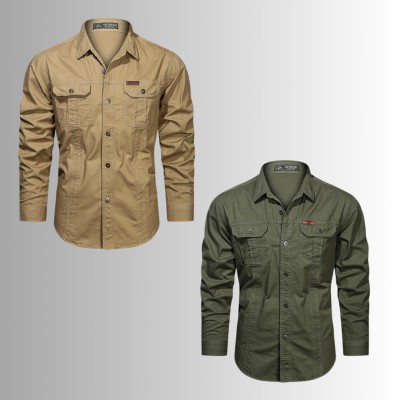 2 PIS DOUBLE POCKET PANEL SHIRT