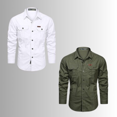 2 PIS DOUBLE POCKET PANEL SHIRT