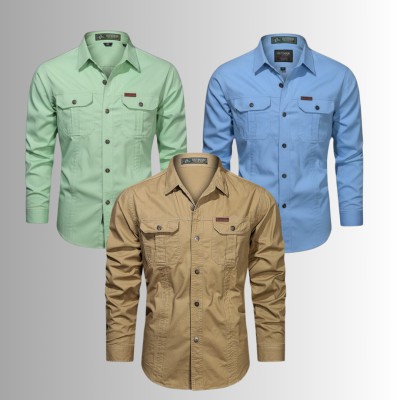 3 PIS DOUBLE POCKET PANEL SHIRT