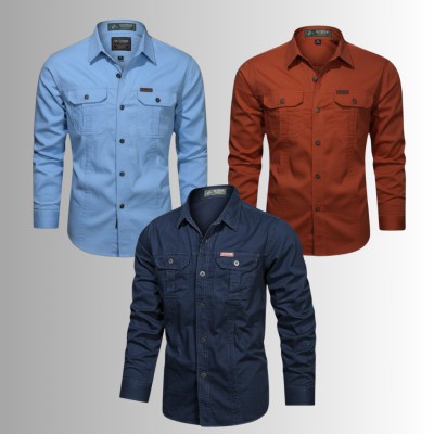 3 PIS DOUBLE POCKET PANEL SHIRT