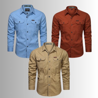 3 PIS DOUBLE POCKET PANEL SHIRT
