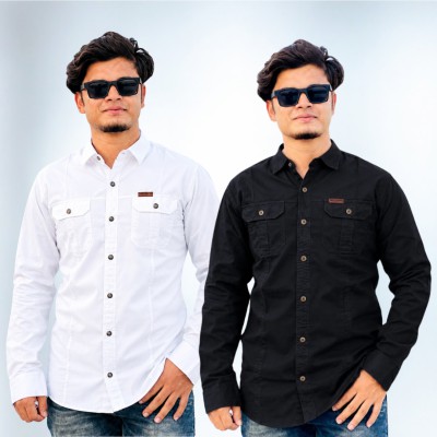 2 Pis Panel Full sleeve Shirt