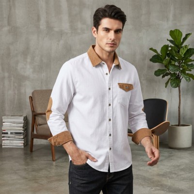 White Contrast Denim