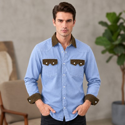 Light Contrast Denim Shirt